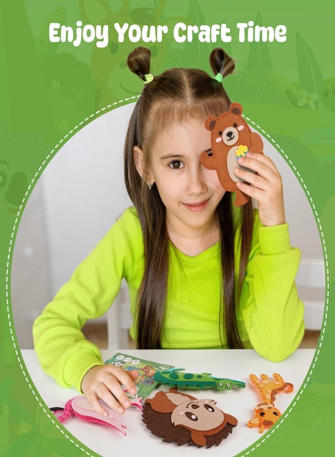 YEETIN Sewing Kit for Kids Ages 6+, Beginner Felt Sewing Craft Kit, DIY Jungle Stuffed Animals Making Set, Learn to Sew Gifts for Birthday - Image 5